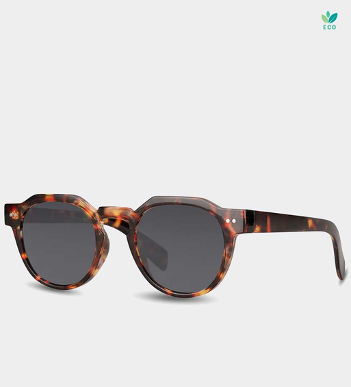 Klasyczne owalne w panterkę okulary przeciwsłoneczne Dori Panther