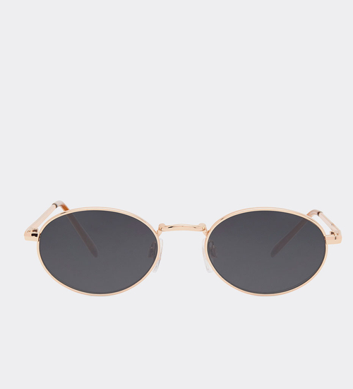 Owalne okulary przeciwsłoneczne UV 400 Zoe Rose Gold