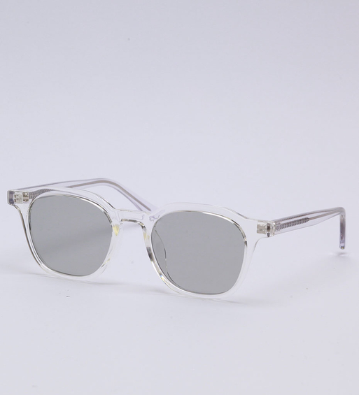 Okulary przezroczyste kwadratowe damskie i męskie z polaryzacją Chelsea Clear