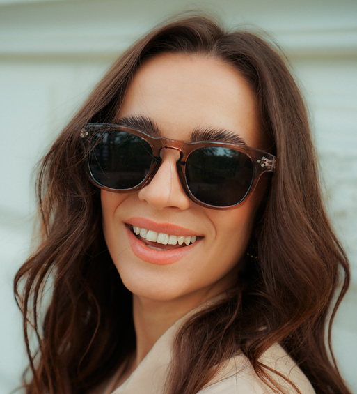 Okulary przeciwsłoneczne kwadratowe UV400 Nile Brown