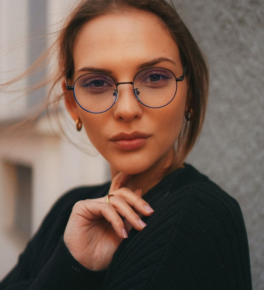 Eleganckie oprawki do pracy przy komputerze Parker Black