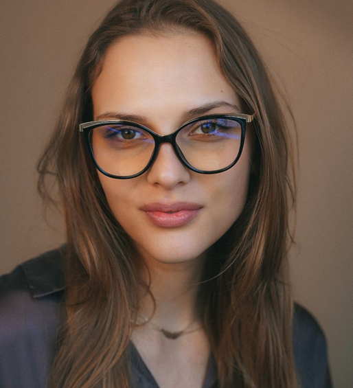 Eleganckie okulary do pracy przy komputerze Palermo Black