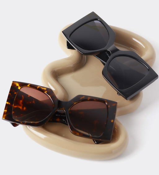 Duże okulary słoneczne retro Zanzibar Panther