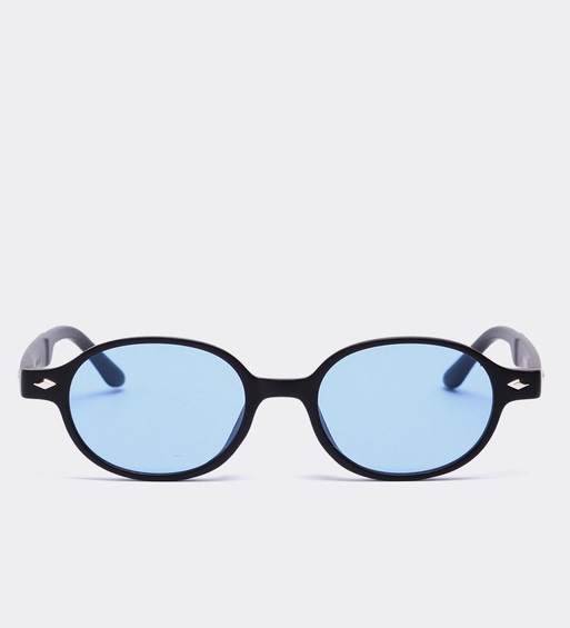 Okulary przeciwsłoneczne damskie owalne UV400 – Missisipi Black/Blue