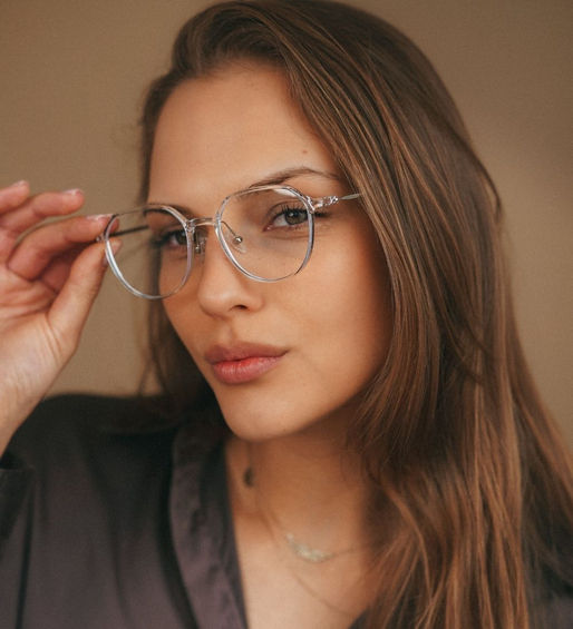 Okulary z filtrem światła transparentne Ellie Clear