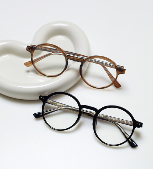 Okulary zerówki do komputera / okulary korekcyjne okrągłe Asher Black