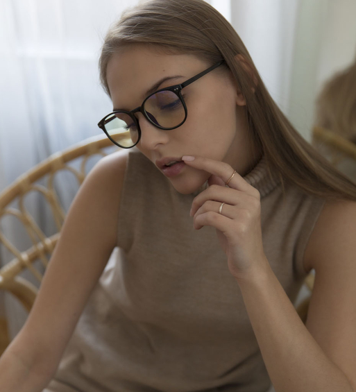 Okulary do pracy przy komputerze i oprawki Windsor Black Blue Blocker