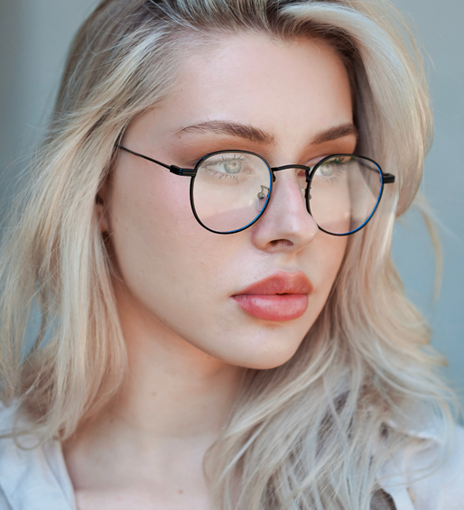 Okulary do komputera i oprawki metalowe Messina Black