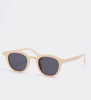 Okulary przeciwsłoneczne z beżowymi oprawkami Huston Beige