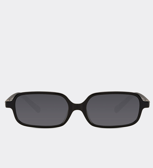 Prostokątne wąskie okulary przeciwsłoneczne Lyon BLack