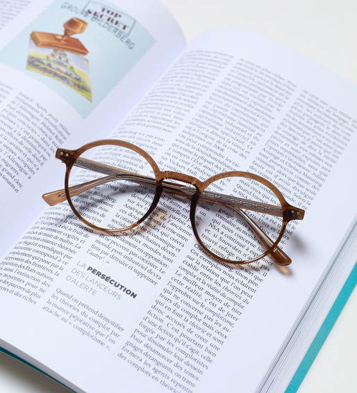 Okulary zerówki do komputera / okulary korekcyjne okrągłe Asher Brown