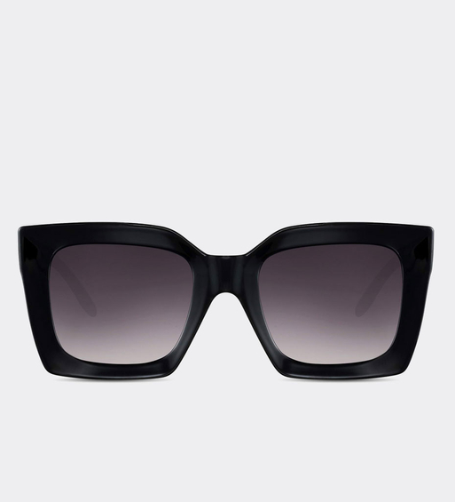 Okulary kwadratowe EKO z surowców odnawialnych Melilla Black