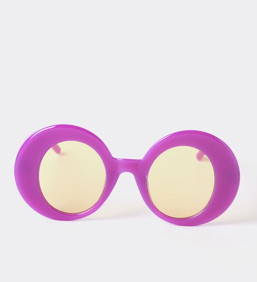 Fioletowe okrągłe okulary vintage Sardinia Purple