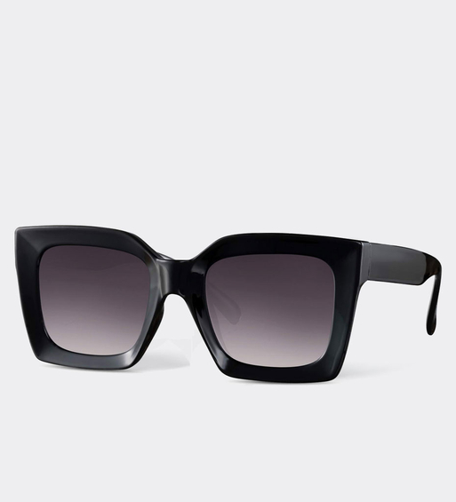 Okulary kwadratowe EKO z surowców odnawialnych Melilla Black