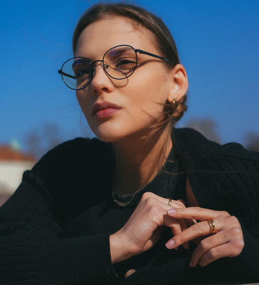 Eleganckie oprawki do pracy przy komputerze Parker Black