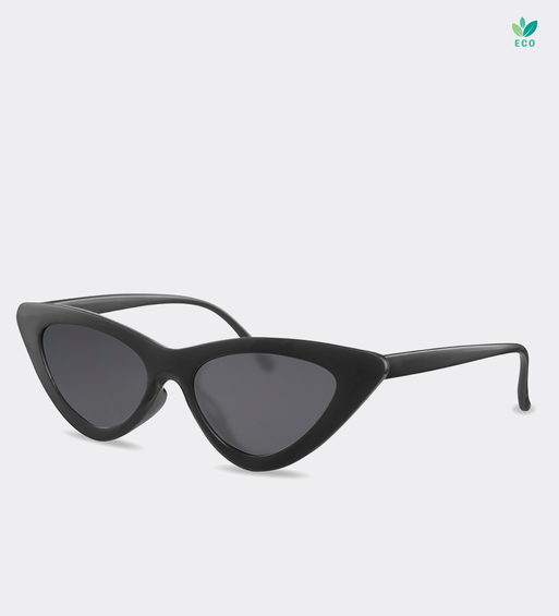 Okulary przeciwsłoneczne damskie kocie oczy retro UV Dijon Black