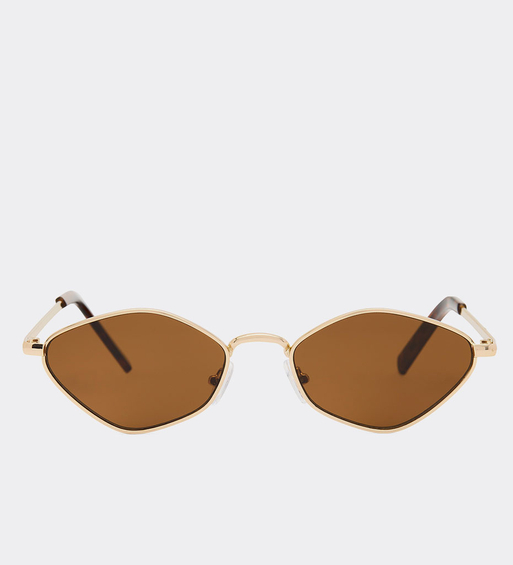 Prostokątne okulary przeciwsłoneczne UV 400 Breeze Brown