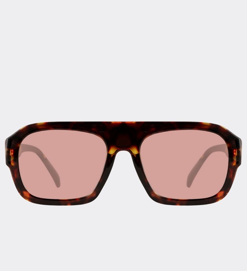 Oversize okulary przeciwsłoneczne pilotki Roma Panther Pink