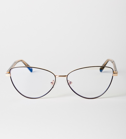 Okulary z filtrem do komputera i oprawki koty Lismore Black