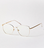 Metalowe białe oprawki i okulary damskie do komputera Olympia White