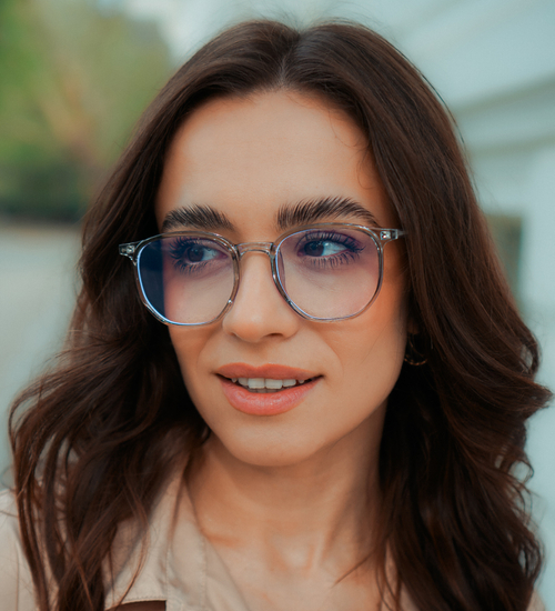 Okulary z filtrem do komputera / okulary korekcyjne transparentne Addison Clear