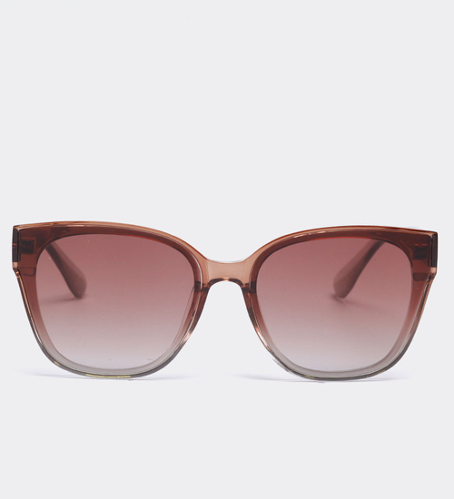 Okulary przeciwsłoneczne z soczewką nylonową i filtrem UV damskie Cabo Brown