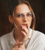 Oprawki korekcyjne z filtrem Blue Light Blocker Amelia Silver