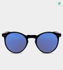 Okulary na lato okrągłe lustrzane soczewki Grenada Blue/Black