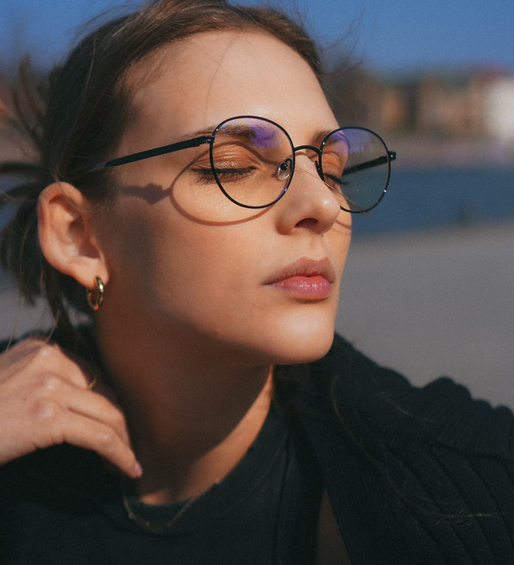 Eleganckie oprawki do pracy przy komputerze Parker Black