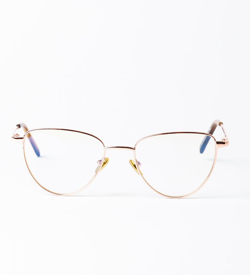Okulary z kocim charakterem do komputera Vicenza Rose Gold