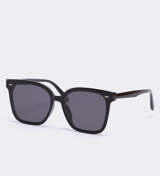 Kwadratowe okulary przeciwsłoneczne oversize Galway Black