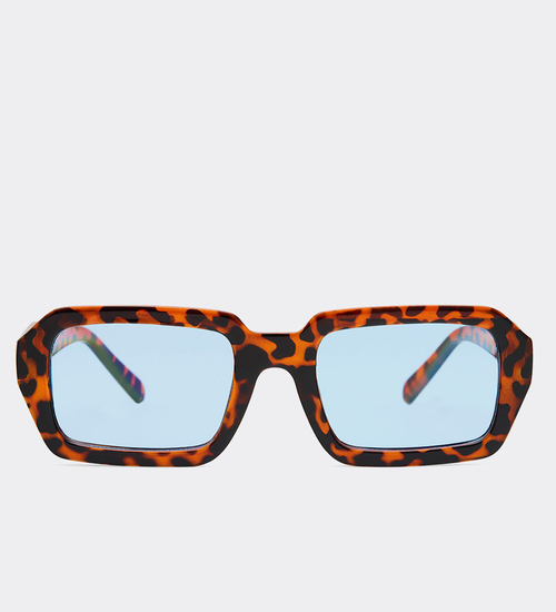 Prostokątne okulary przeciwsłoneczne UV 400 Theo Panther/Blue