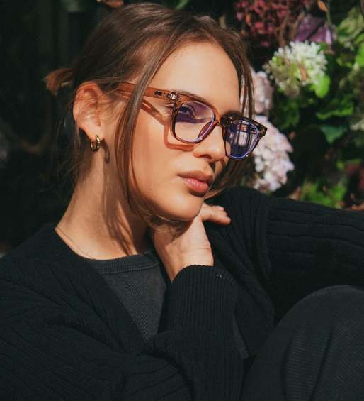 Okulary z filtrem do komputera / okulary korekcyjne transparentne Tracy Tea