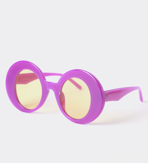 Fioletowe okrągłe okulary vintage Sardinia Purple