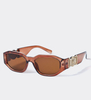 Okulary przeciwsłoneczne prostokątne Sucre Brown