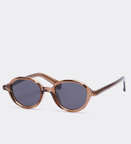 Okulary przeciwsłoneczne owalne damskie i męskie z polaryzacją UV400 Long Island Brown
