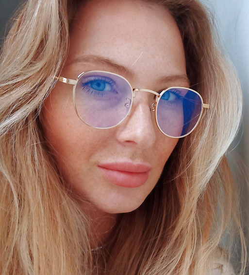 Okulary druciane Messina Gold