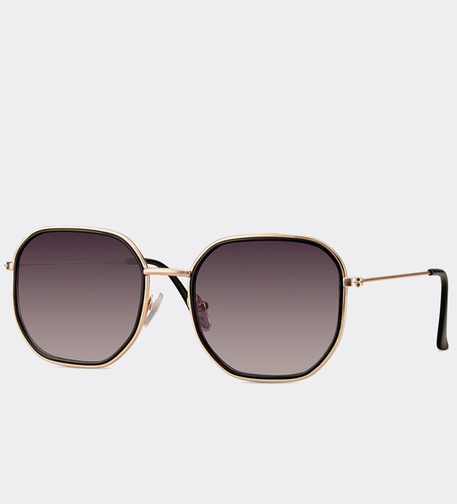 Okulary słoneczne oversize UV400 Kyoto Black