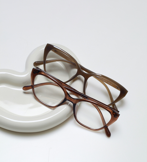Okulary zerówki do komputera / okulary korekcyjne kocie oczy Melody Brown