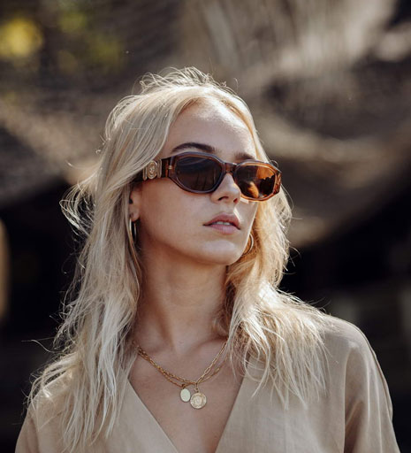 Okulary przeciwsłoneczne prostokątne Sucre Brown