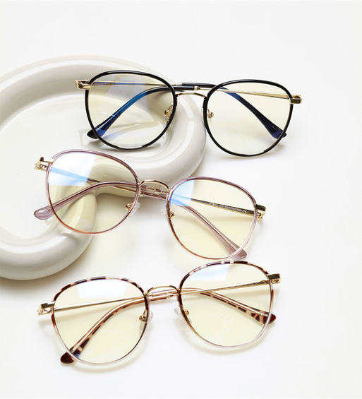 Okulary do ekranu / oprawki korekcyjne owalne Sue Black