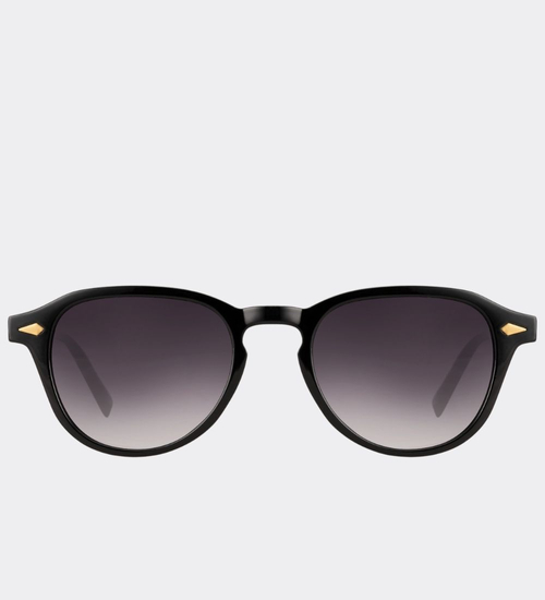 Owalne klasyczne okulary przeciwsłoneczne Siena Black