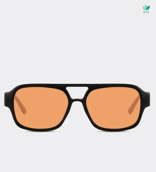 Okulary pilotki z pomarańczowymi soczewkami Felix Panther/Green