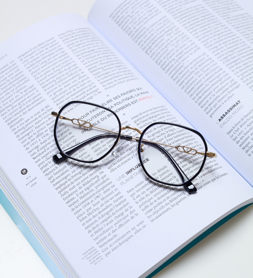 Okulary zerówki do komputera metalowe Elisa Black