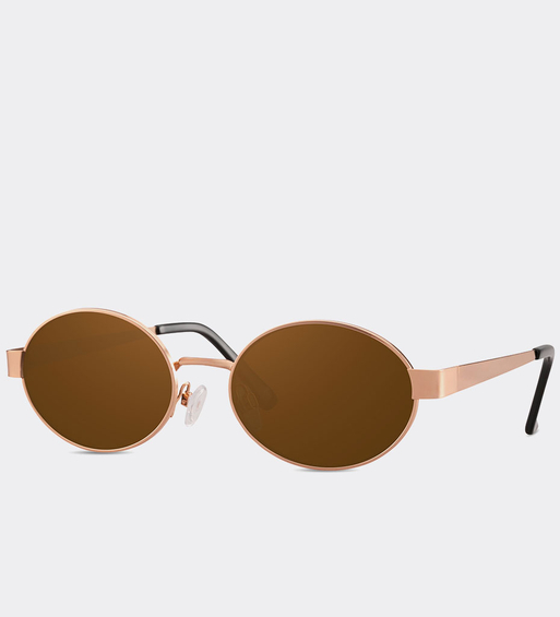 Okulary przeciwsłoneczne z owalnymi soczewkami Santa Monica Rose Gold
