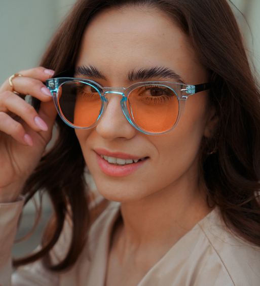 Ekologiczne okulary przeciwsłoneczne z pomarańczowymi szkłami Cleveland Orange