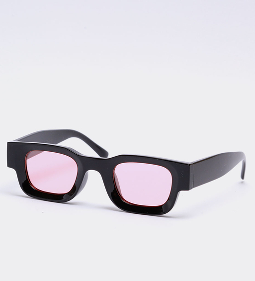 Z polaryzacją różowe soczewki okulary Rodos Black/Pink