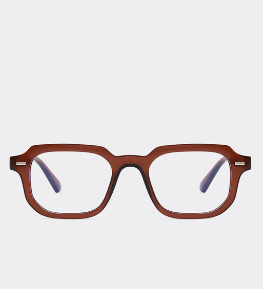 Prostokątne oprawki do komputera z filtrem Blue Light Blocker Bennett Brown