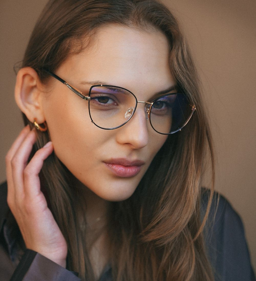 Oprawki damskie z kocim charakterem Murcia Black