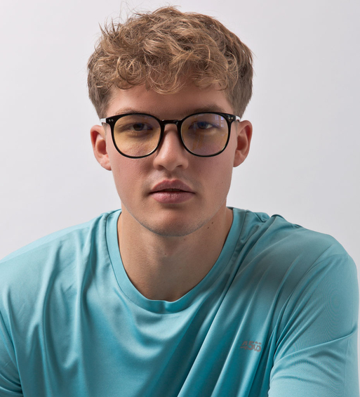 Okulary do pracy przy komputerze i oprawki Windsor Black Blue Blocker